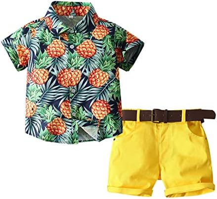 Lykmera Baby Boy Pineapple Short Set 2-3 Years Green