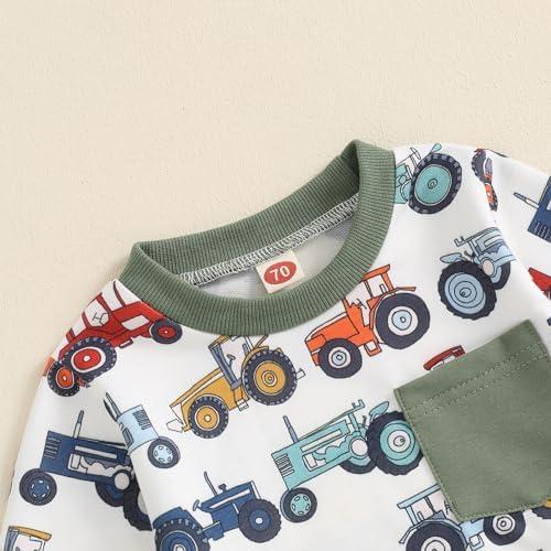 Gaono Toddler Farm Tractor Outfit - Cozy Baby Boy Essentials