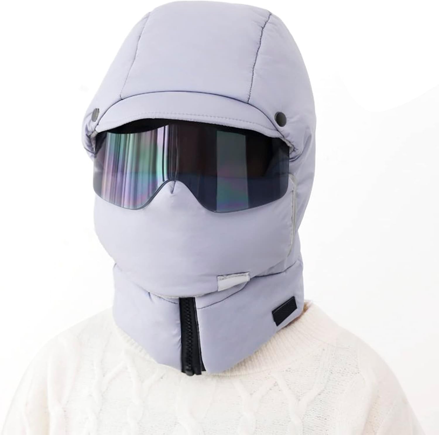 4-in-1 Waterproof Ski Cap with Mask Goggles TINAYAUE