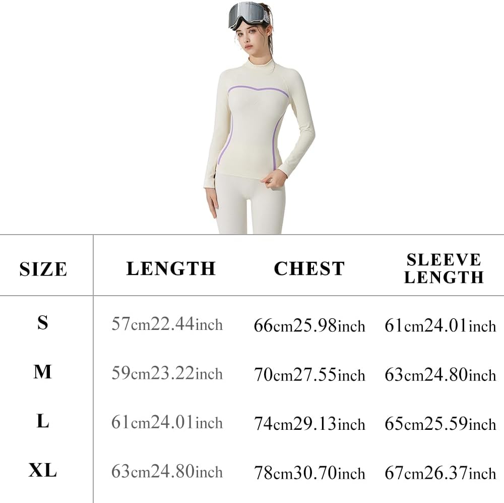 10-Piece Ski Base Layer Set for Women