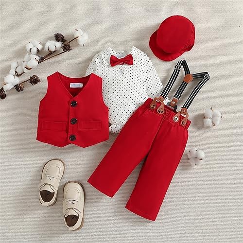 4-Piece Baby Boy Formal Outfit for gentleman Presentation