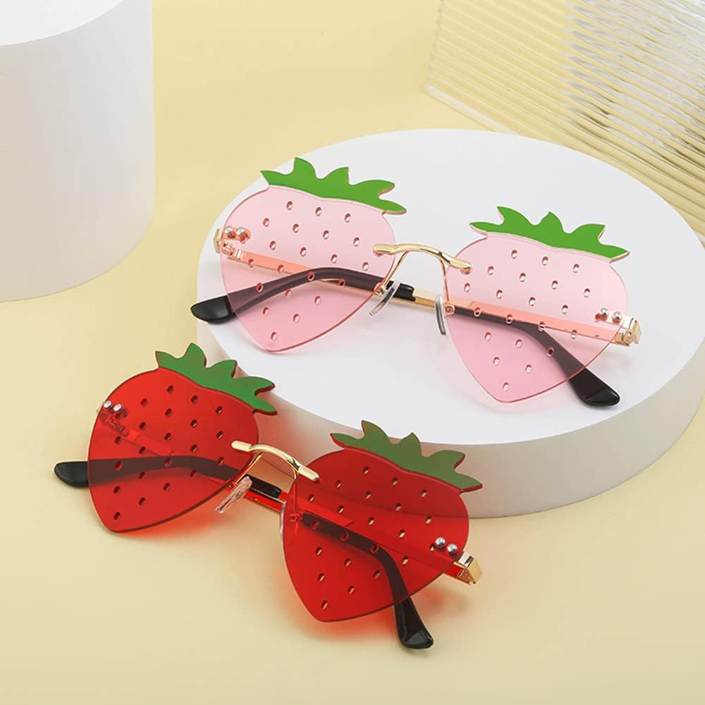 Cute Strawberry Sunglasses for Women Men