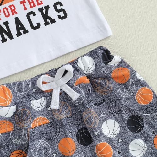 Baby Toddler Boys Basketball Print Summer 2-Piece Set