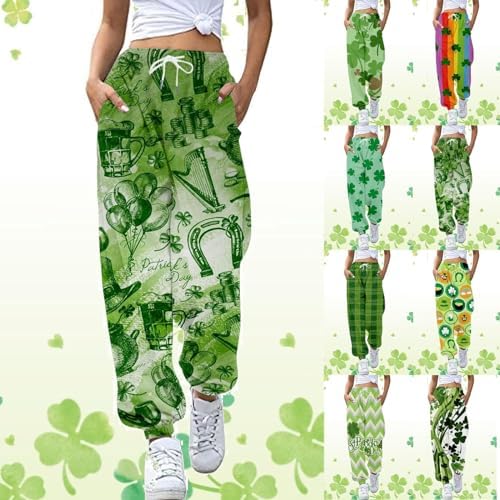 SDBRLD Irish St Patricks Day Print Womens Baggy Sweatpants