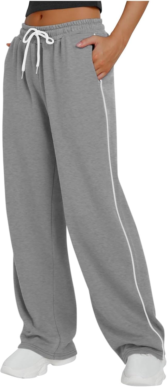 Comfy Stylish Wide Leg Sweatpants for Women