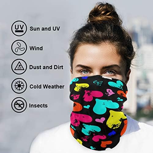 My Little Nest Multicolored Heart Balaclava Face Cover