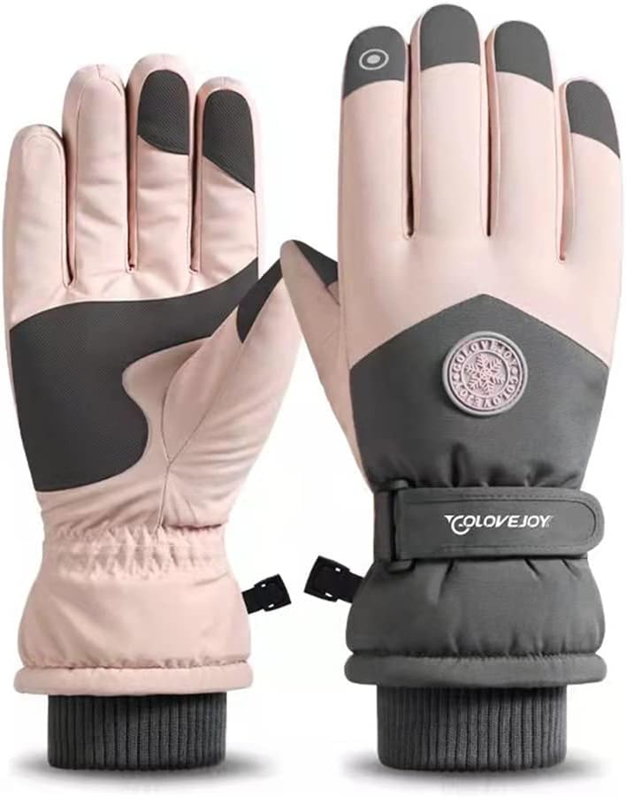 ZJRXM Touch-Screen Anti-Slip Snowboard Gloves Waterproof Warm for Men Women