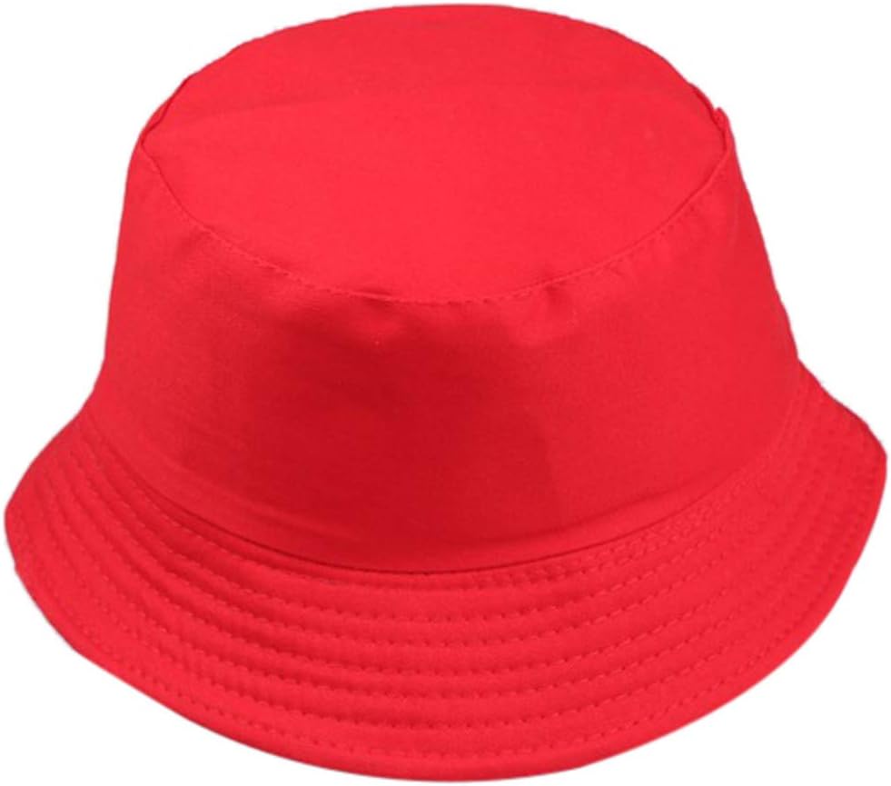 Generic Red Summer Bucket Hat Unisex Fits