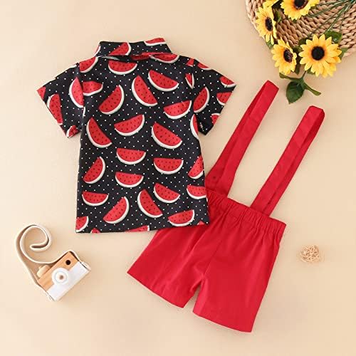 Red Toddler Set - Watermelon Print