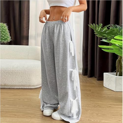 Chic Side Bow Tie Sweatpants