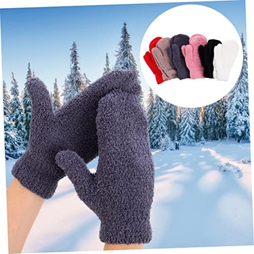 SAFIGLE Fleece Half Mittens for Winter