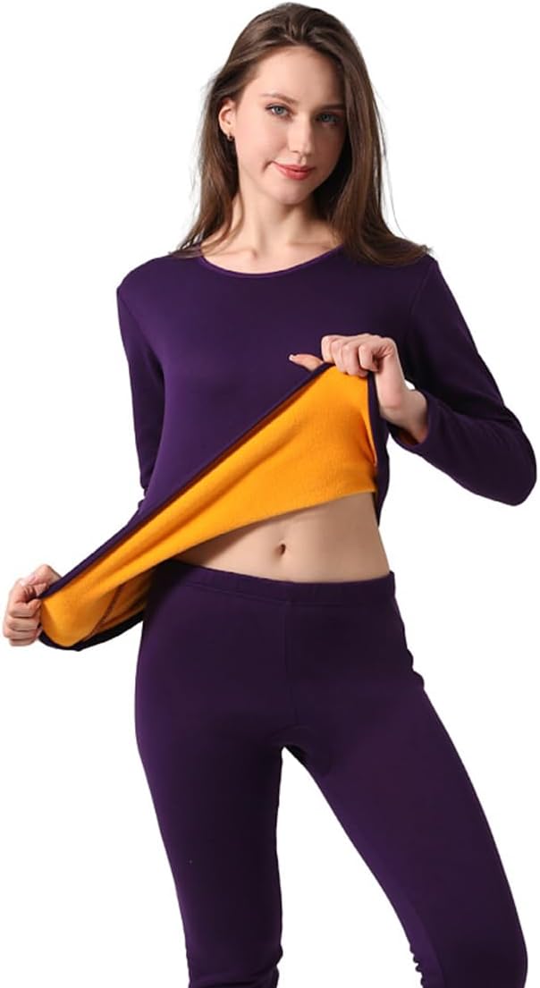 Ouruikia Womens Thermal Underwear Set for Extreme Cold Weather