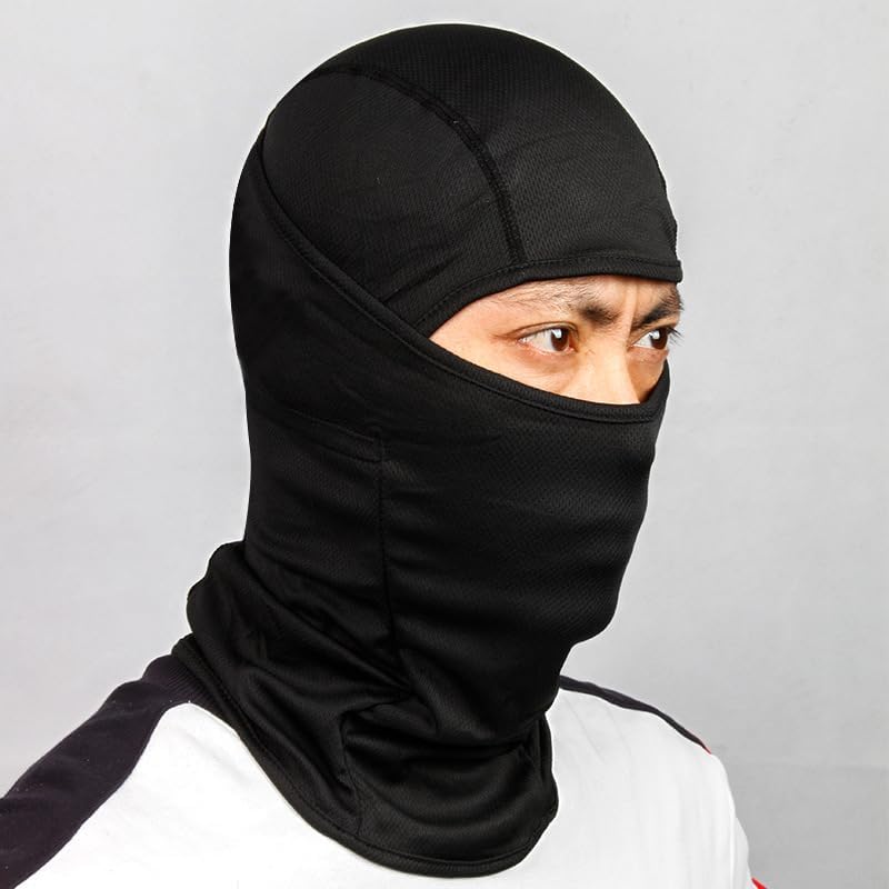 OVOY Black Full Face Ski Mask for Motorcycle Riding