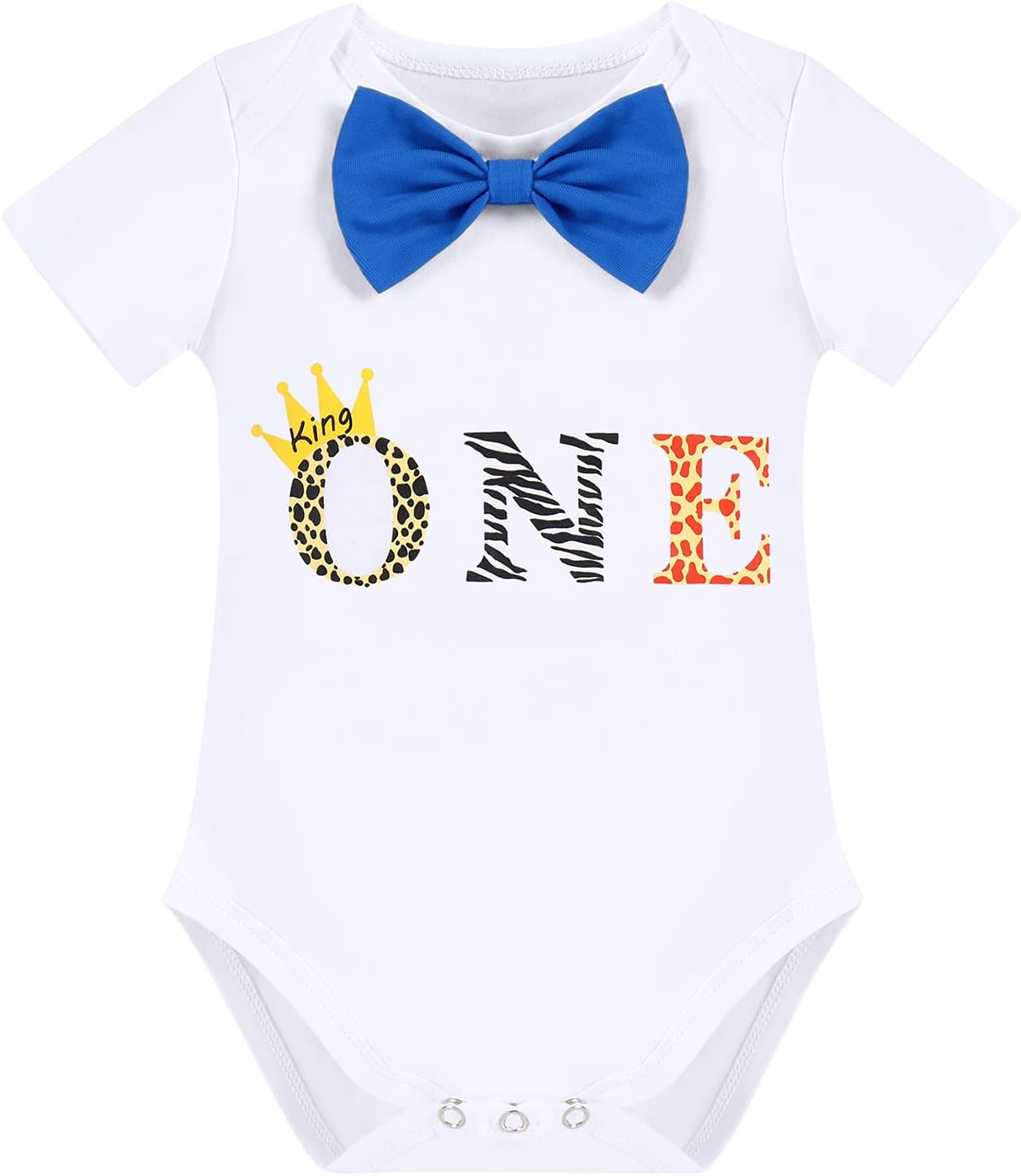 Chic Cake Smash Jungle Party Outfit for Baby Boy 1st Birthday