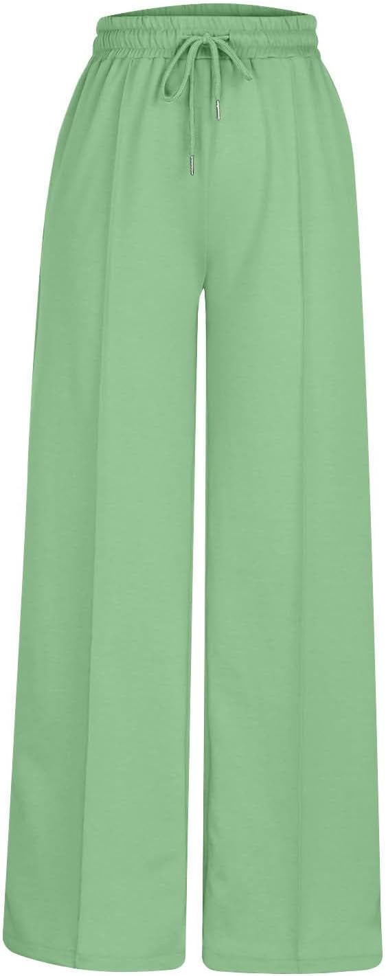 High Waisted Solid Flare Jogger Pants