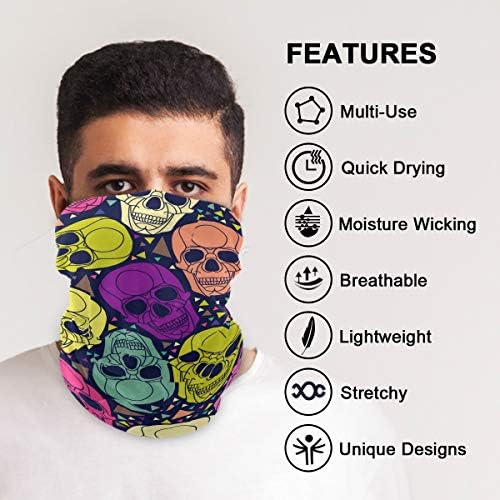 My Little Nest Geometric Skull Balaclava Mask