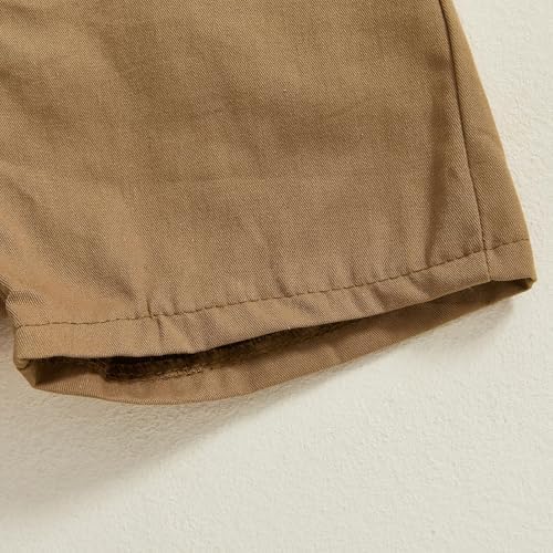 Murnouche Toddler Boy Easter Outfit Button-Down shirt shorts