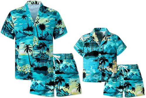 SANGTREE Boys Men Formal Hawaiian Outfit