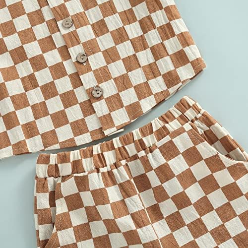 BULINGNA Checked Summer Toddler Boy Set