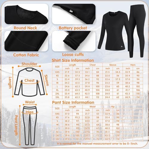 Heated Thermal Base Layer Set for Women