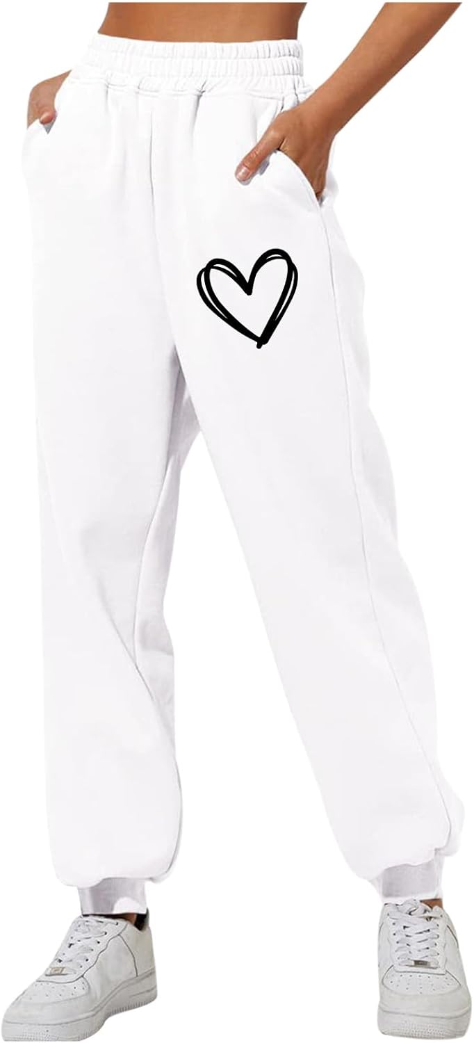 Itsame Cute Love HeartGraphic Joggers Womens Sweatpants
