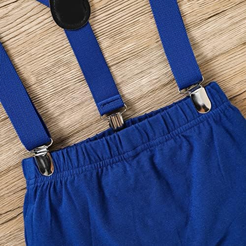 GRNSHTS 1st Birthday Baby Boy Bow Tie Romper - Funny First Party Gown