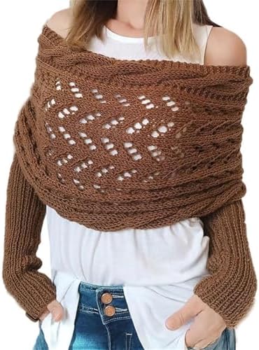 VYOYAO Knitted Cable Survash Wrap for Women Cold Weather