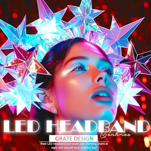 GLINK Glowing LED Nightclub Hair Band