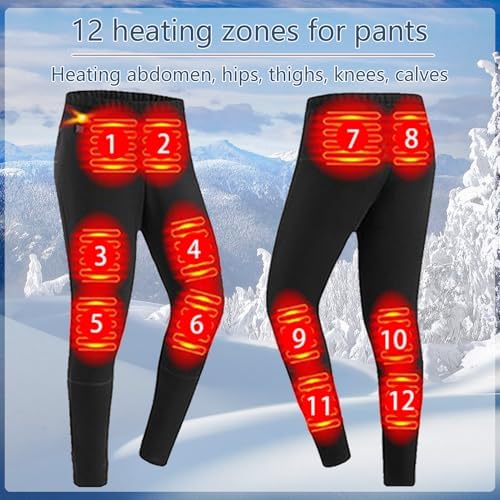 Womens Heated Underwear Set for Cold Weather