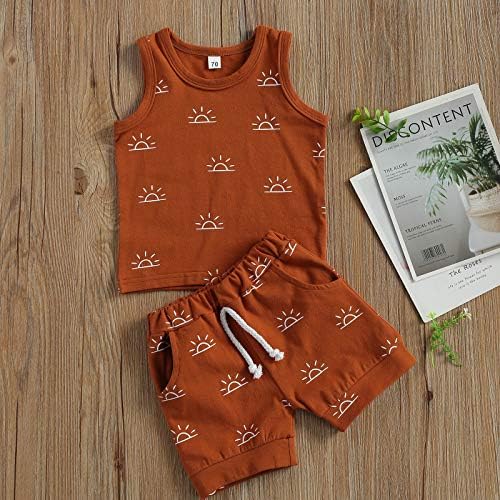 Madjtlqy Toddler Boy Summer Shorts Set