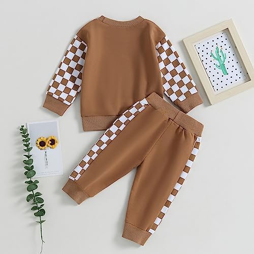 Cute Toddler Boys Fall Outfit 2Pcs Set Perfect for Fall