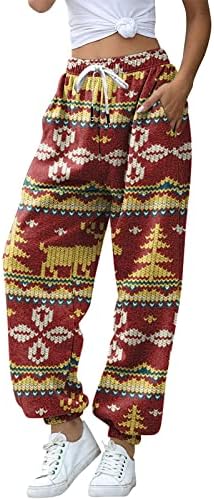 Christmas-Specific Plaid Sweatpants for Teen Girls