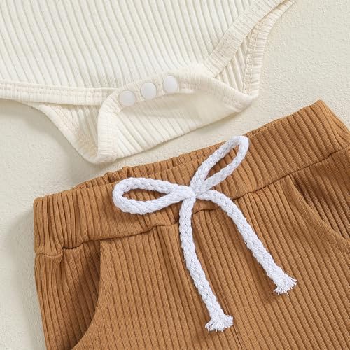 PureDenim Knitted Romper Pants Set for 3-6 Months