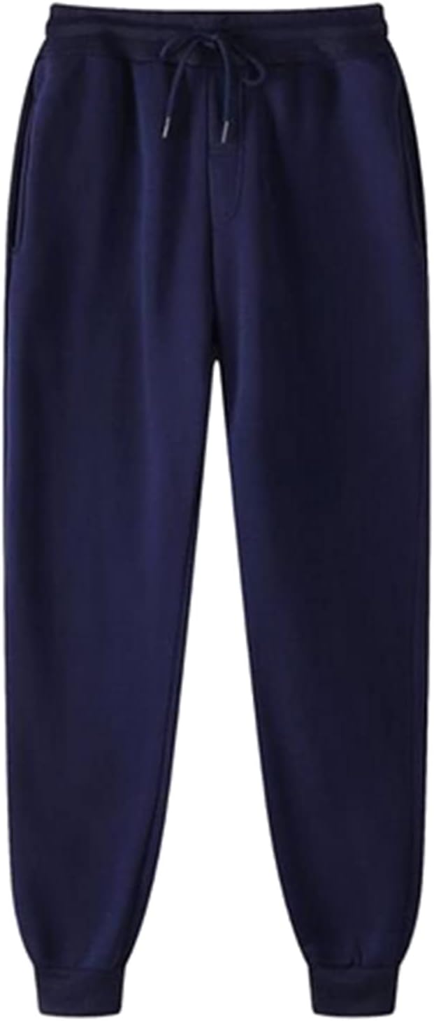 Plus Size Womens Drawstring Fleece High-Waisted JoggersComfort Style