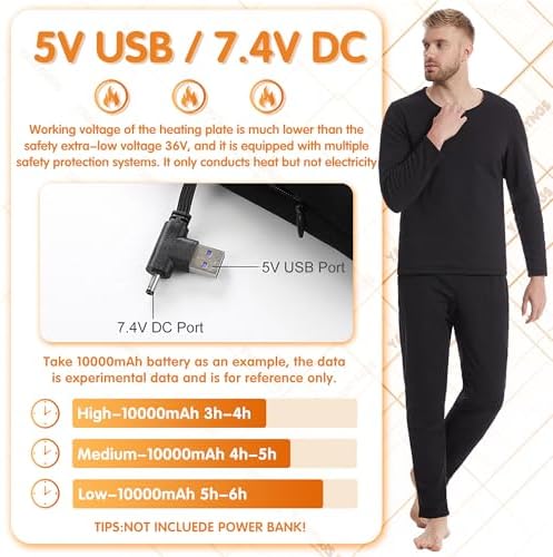 Heated Underwear for MenWomen - Stay Warm in Cold Weather