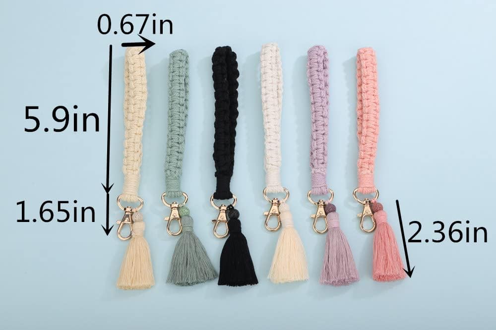 Eco-Friendly Macrame Keychain for Women