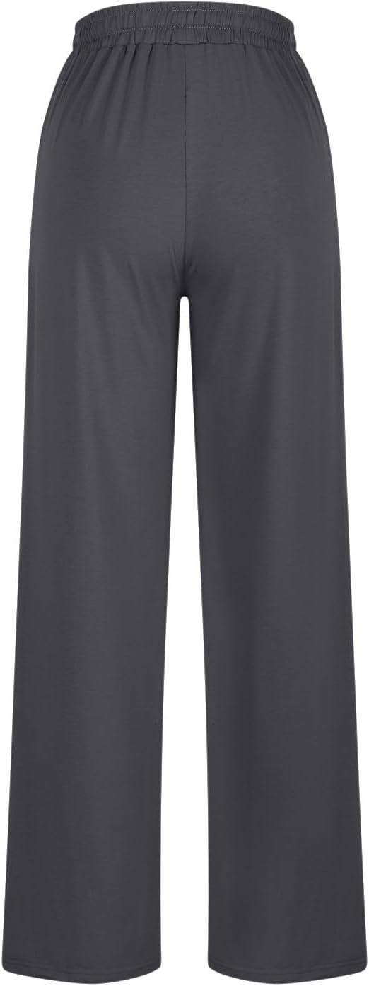 Casual Pleated Wide-Leg Sweatpants for Women