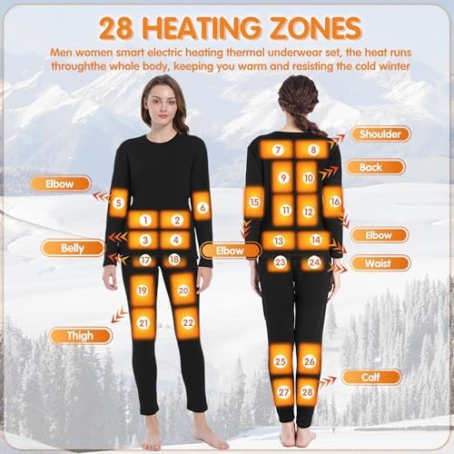 Heated Thermal Base Layer Set for Women