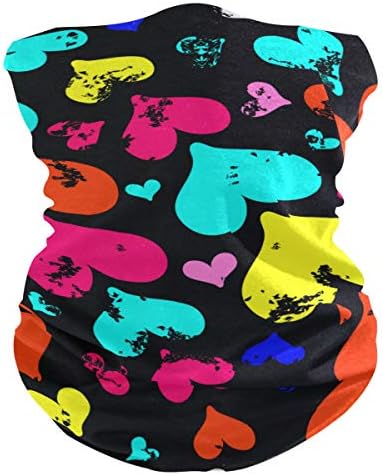 My Little Nest Multicolored Heart Balaclava Face Cover