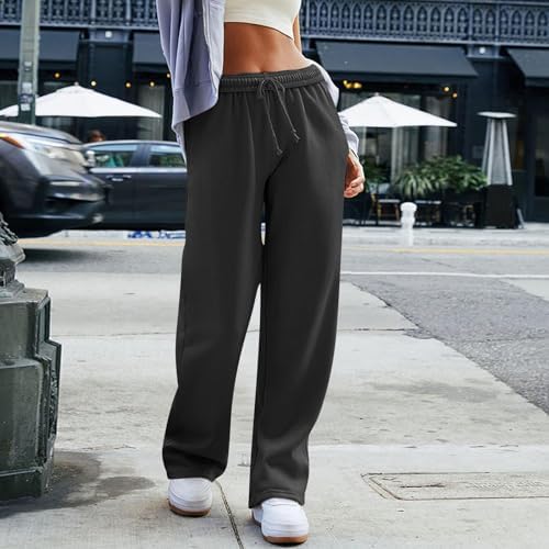 FULILYEO Womens High Waisted Wide Leg Sweatpants