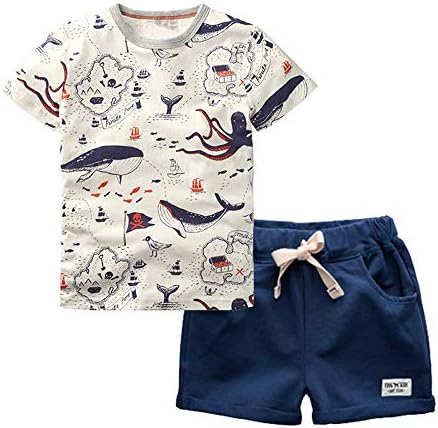 Biniduckling Pirate Graphic T-Shirt Set for Kids