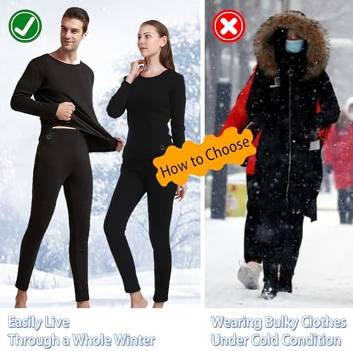 Womens Cozy Heated Thermal Top 16 Zones