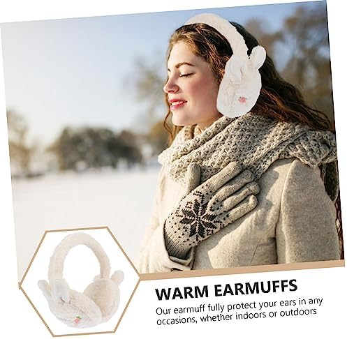 Adjustable Plush Winter Ear Muffs for Cold Weather Warmness and Comfort