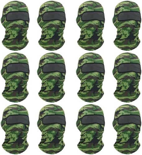 Summer Cooling Balaclava Wheebo 12-Piece Face Mask Set for Men Women