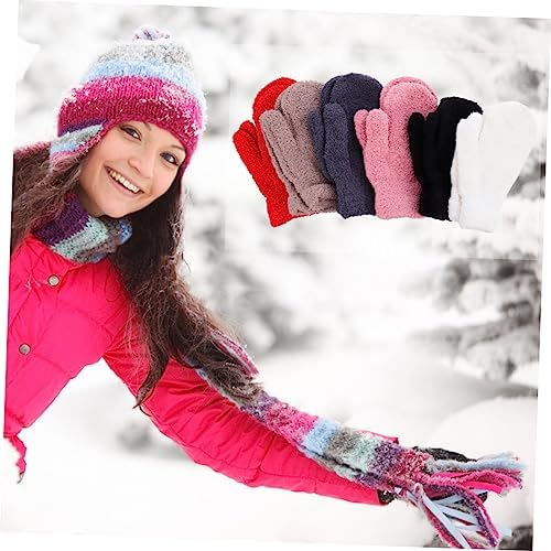 SAFIGLE Fleece Half Mittens for Winter