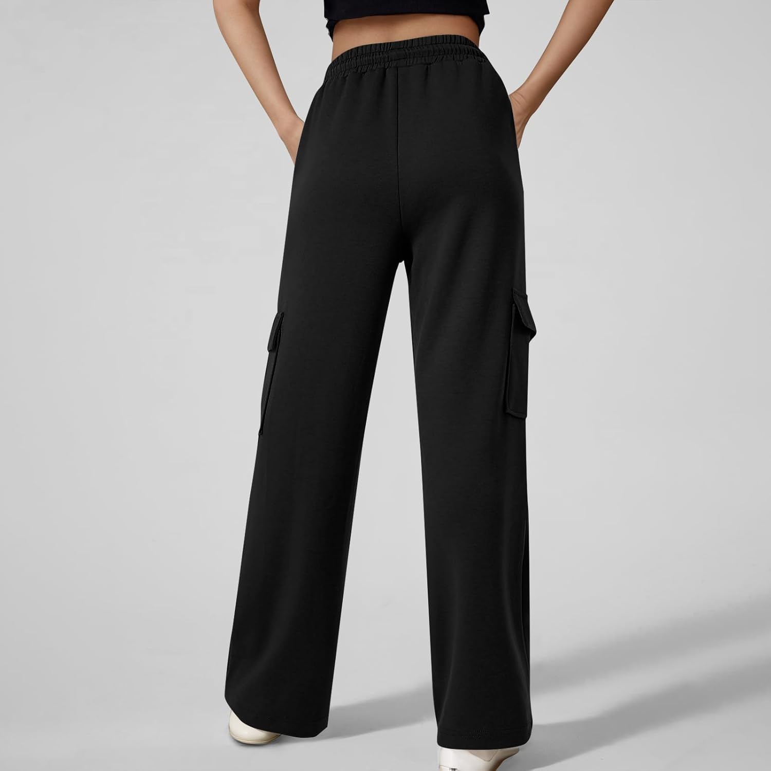 ADHOWBEW Womens Cargo Sweatpants