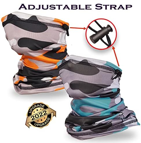kids camo gaiter daily use UV protection face mask bandana gator cooling