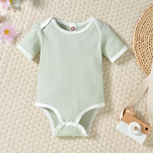 HINTINA Gender-Neutral Baby Shorts Outfits Summer Essentials for Boys Girls
