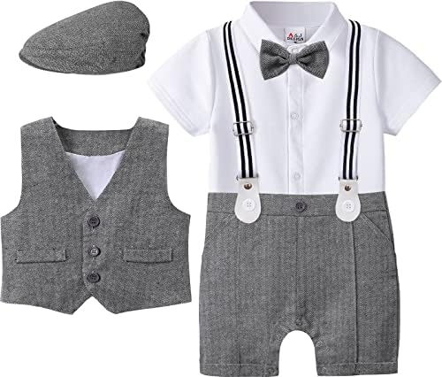 AJ DESIGN 4pcs Baby Boys Outfit