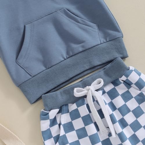 Toddler Baby Boy Summer Hooded Outfit 2Pcs Set